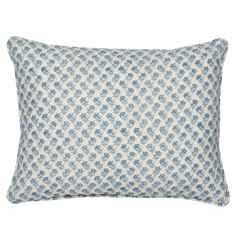 Schumacher Oleander I/O Pillow in Indigo (SO18076012)
