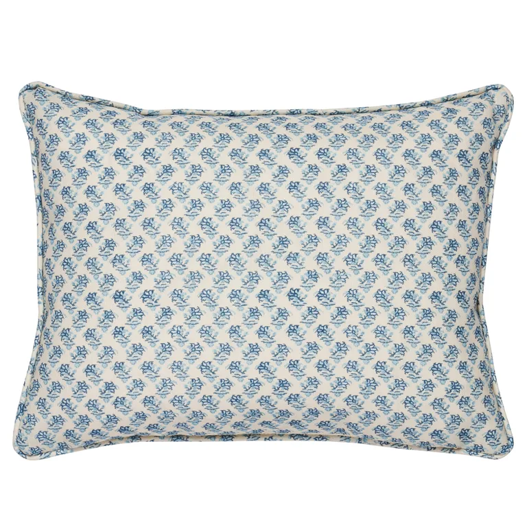 Schumacher Oleander I/O Pillow in Indigo (SO18076012)