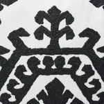 SO7194204 | Omar Embroidery Pillow - Black Schumacher Omar Embroidery Pillow in Black (SO7194204)