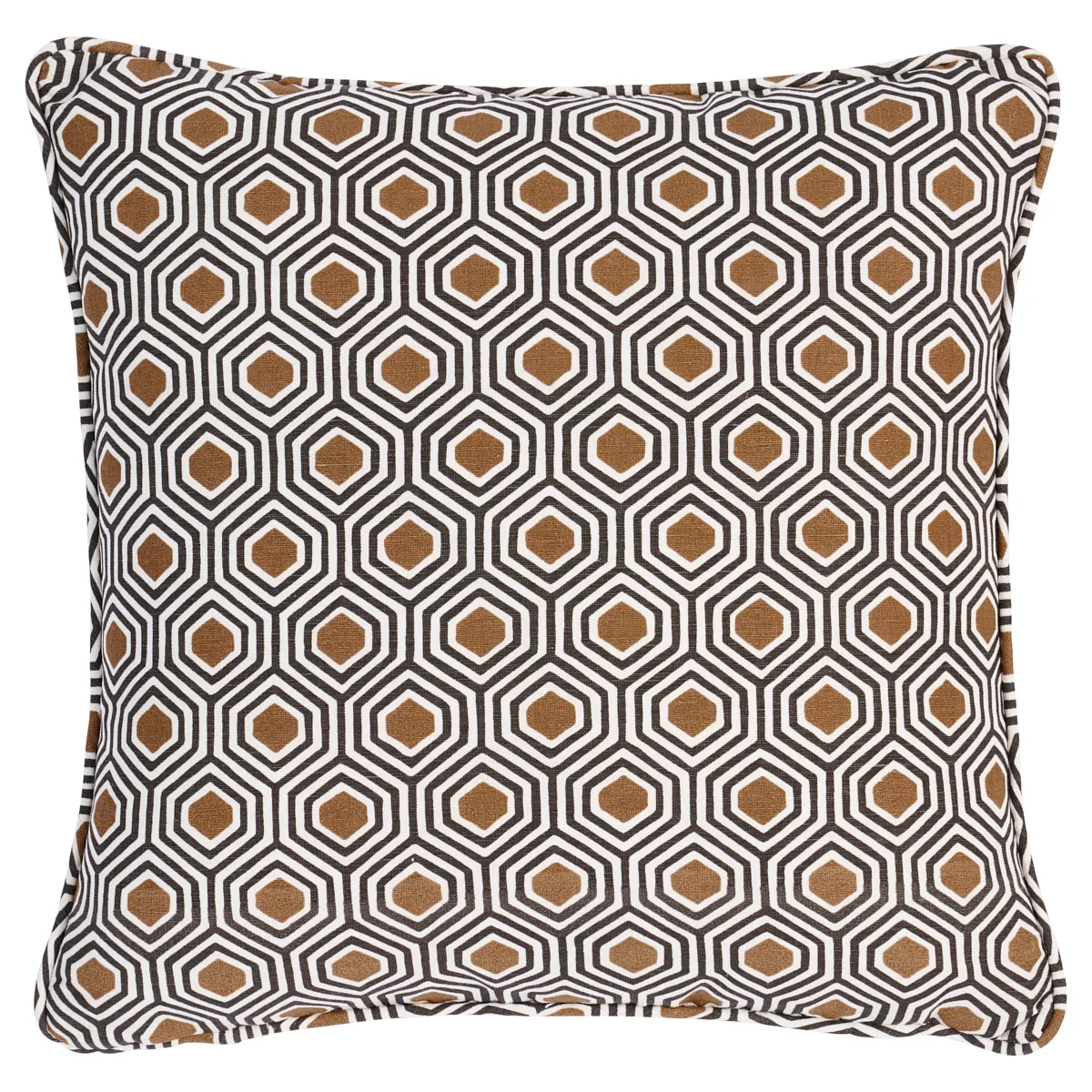 Schumacher Otis Hand Print Pillow in Dark Neutral (SO18037304)