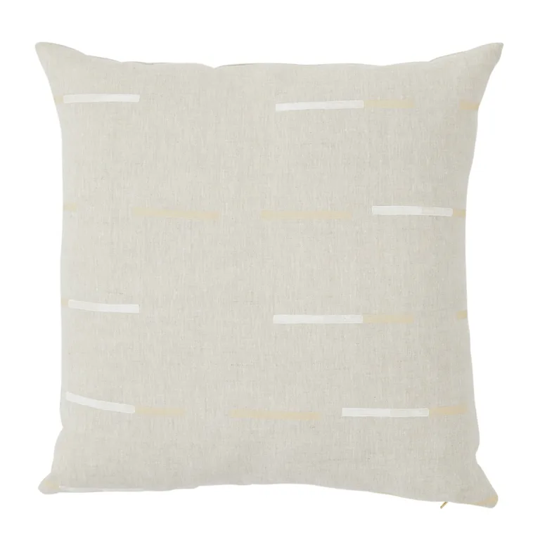 Schumacher Overlapping Dashes Pillow in Buff (SO0002206)