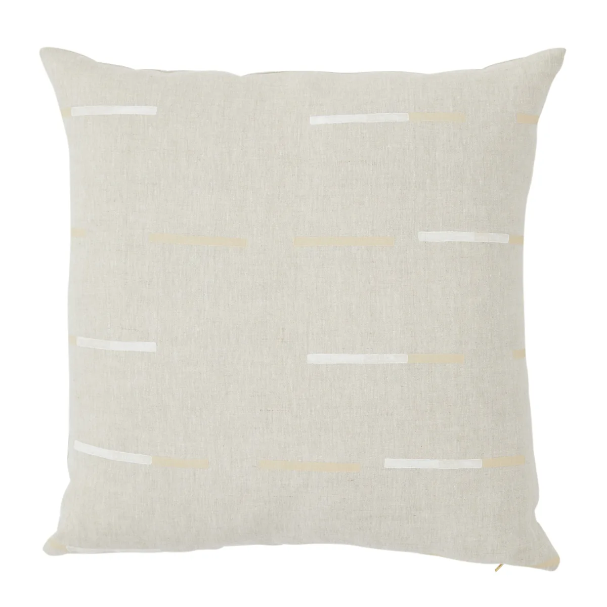Schumacher Overlapping Dashes Pillow in Buff (SO0002206)