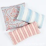 SO17986105 | Paisley Court Pillow - Blue & Rose Schumacher Paisley Court Pillow in Blue & Rose (SO17986105)