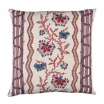 SO18271004 | Parvati Floral Stripe Pillow - Vermillion Schumacher Parvati Floral Stripe Pillow in Vermillion (SO18271004)