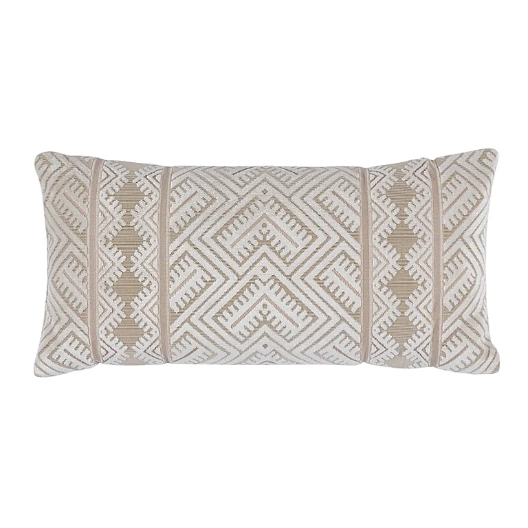 Schumacher Parvin Velvet Pillow in Pearl (SO8065118)