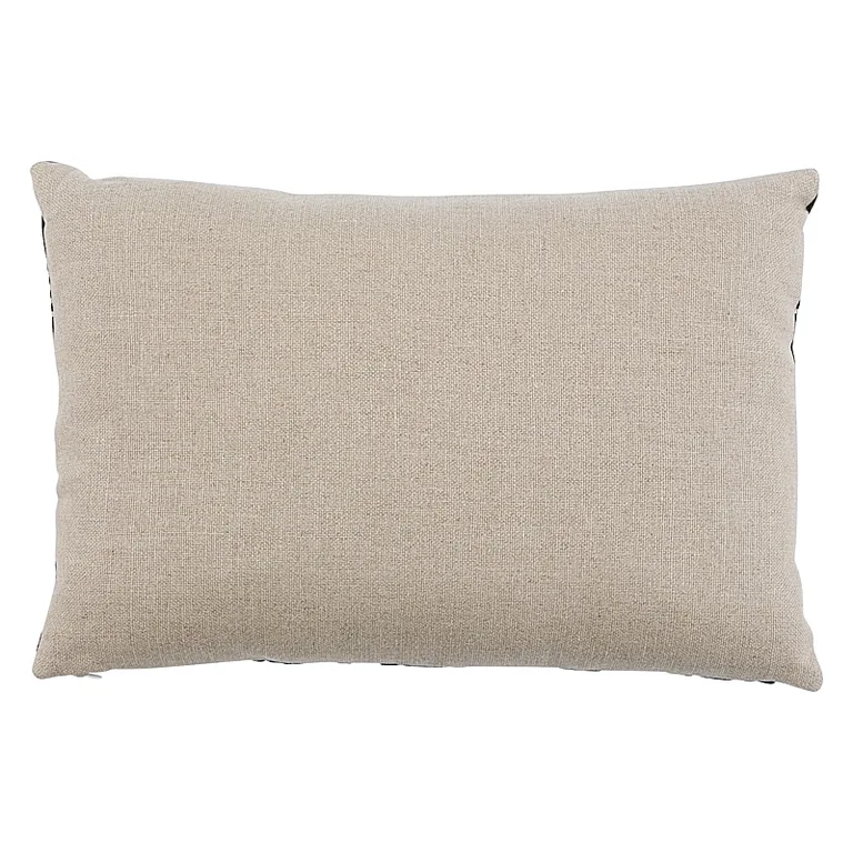 Schumacher Pavone Velvet Pillow in Carbon (SO7297015)