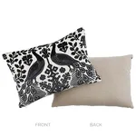 SO7297015 | Pavone Velvet Pillow - Carbon Schumacher Pavone Velvet Pillow in Carbon (SO7297015)