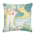 SO17306606 | Pearl River Pillow - Yellow Schumacher Pearl River Pillow in Yellow (SO17306606)