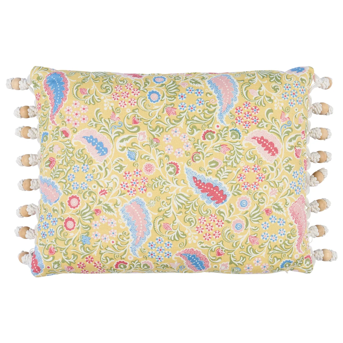 Schumacher Peggy Paisley Pillow in Lemonade (SO18243112)