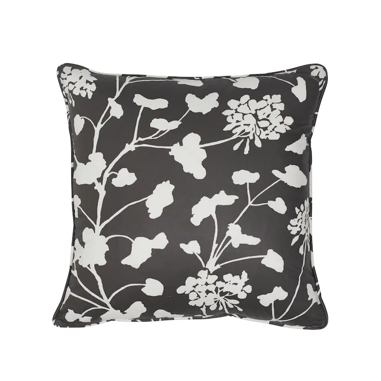 Schumacher Pennick Chintz Pillow in Black (SO17854105)