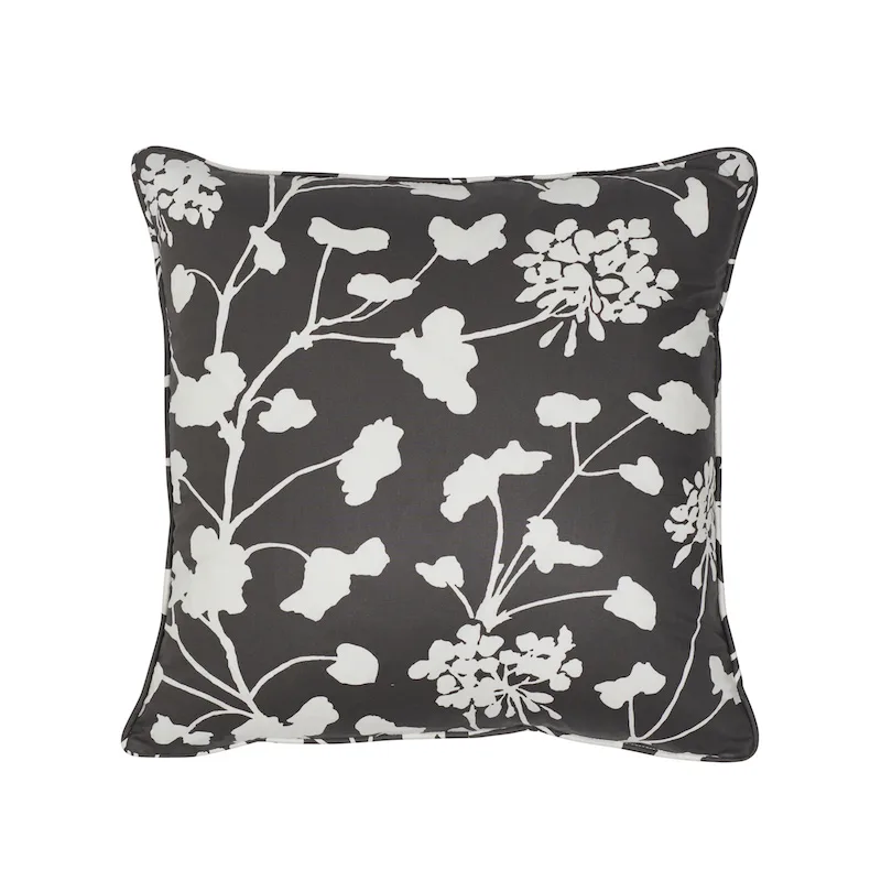 Schumacher Pennick Chintz Pillow in Black (SO17854105)