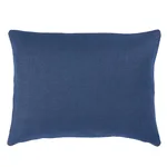 Piet Performance Linen Pillow - Indigo Schumacher Piet Performance Linen Pillow in Indigo