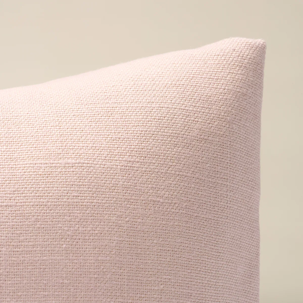 Piet Performance Linen Pillow - Rose Quartz Schumacher Piet Performance Linen Pillow in Rose Quartz
