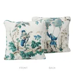 SO17285404 | Plaisirs De La Chine Pillow - Emerald Schumacher Plaisirs De La Chine Pillow in Emerald (SO17285404)
