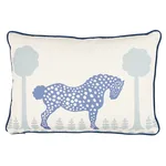 SO18090113 | Polka Dot Pony Pillow - Blue Schumacher Polka Dot Pony Pillow in Blue (SO18090113)