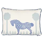 SO18090113 | Polka Dot Pony Pillow - Blue Schumacher Polka Dot Pony Pillow in Blue (SO18090113)