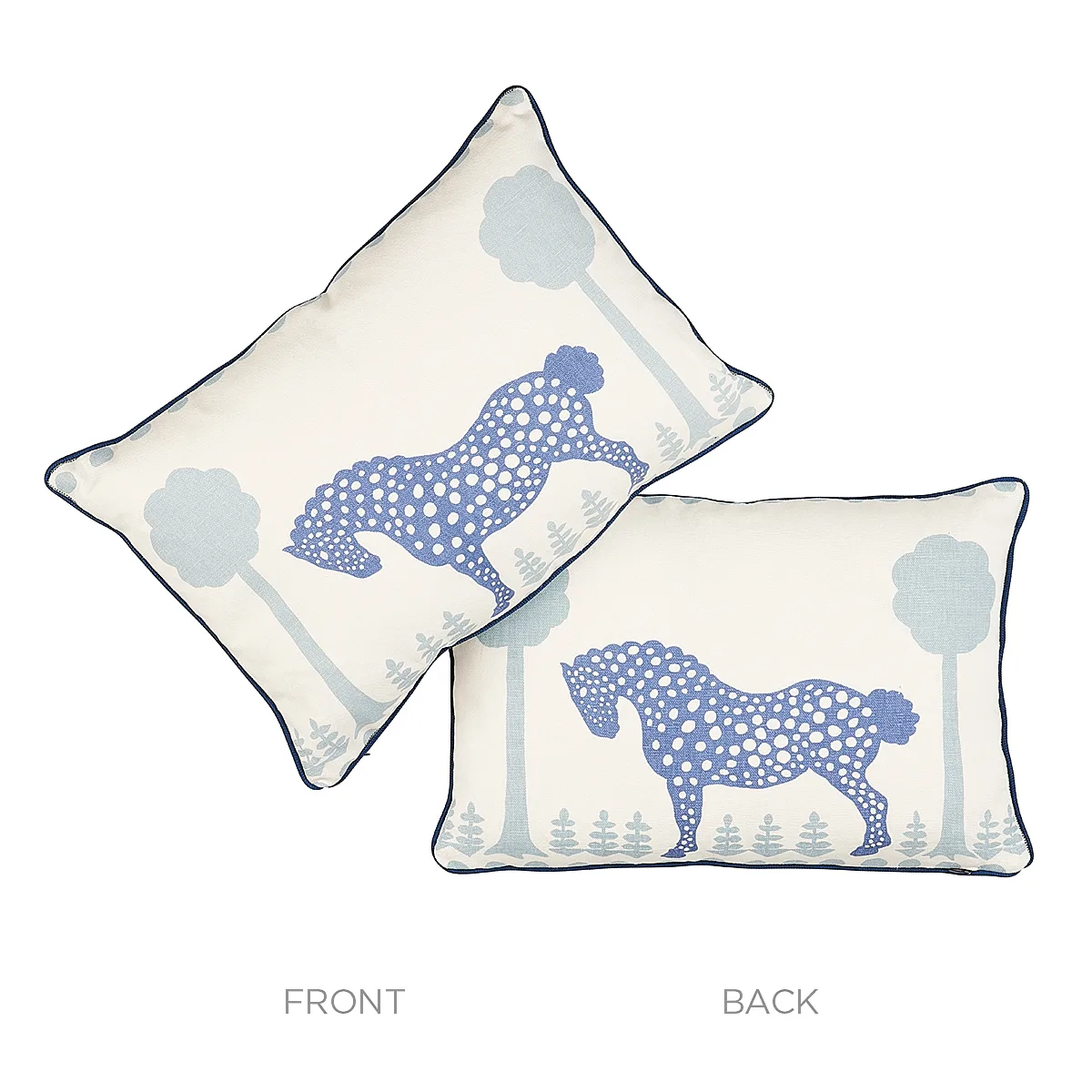 SO18090113 | Polka Dot Pony Pillow - Blue Schumacher Polka Dot Pony Pillow in Blue (SO18090113)