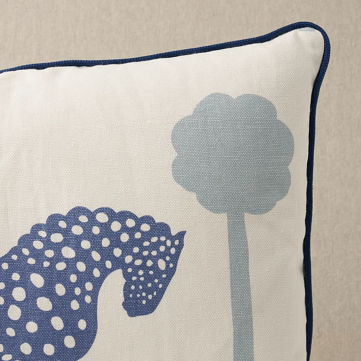 SO18090113 | Polka Dot Pony Pillow - Blue Schumacher Polka Dot Pony Pillow in Blue (SO18090113)