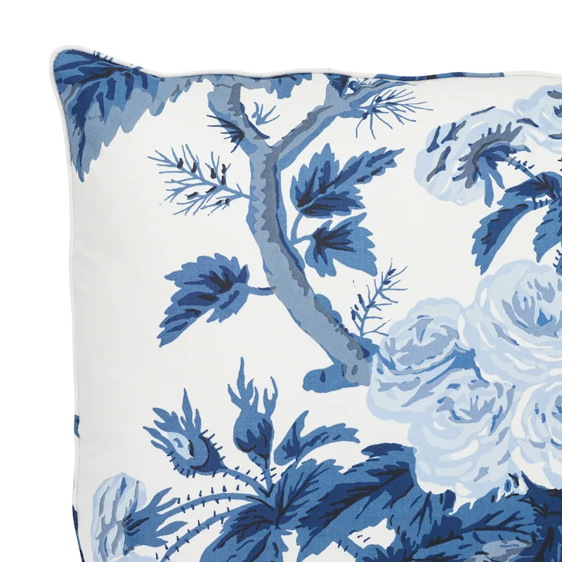 SO17445204 | Pyne Hollyhock Pillow - Indigo Schumacher Pyne Hollyhock Pillow in Indigo (SO17445204)