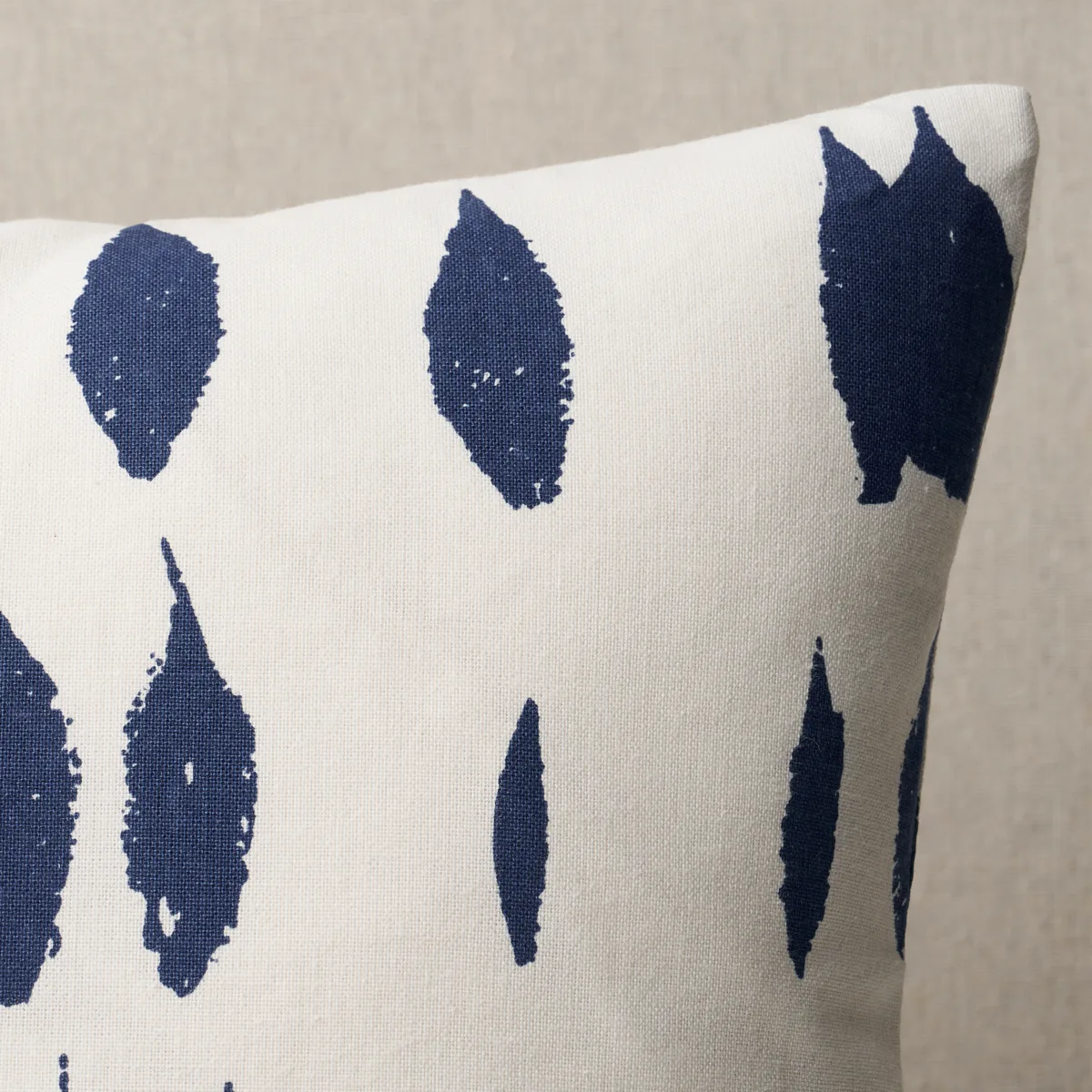 Schumacher Queen of Spain Pillow in Navy