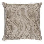 Quilted Waves I/O Pillow - Metallic Brown Schumacher Quilted Waves I/O Pillow in Metallic Brown