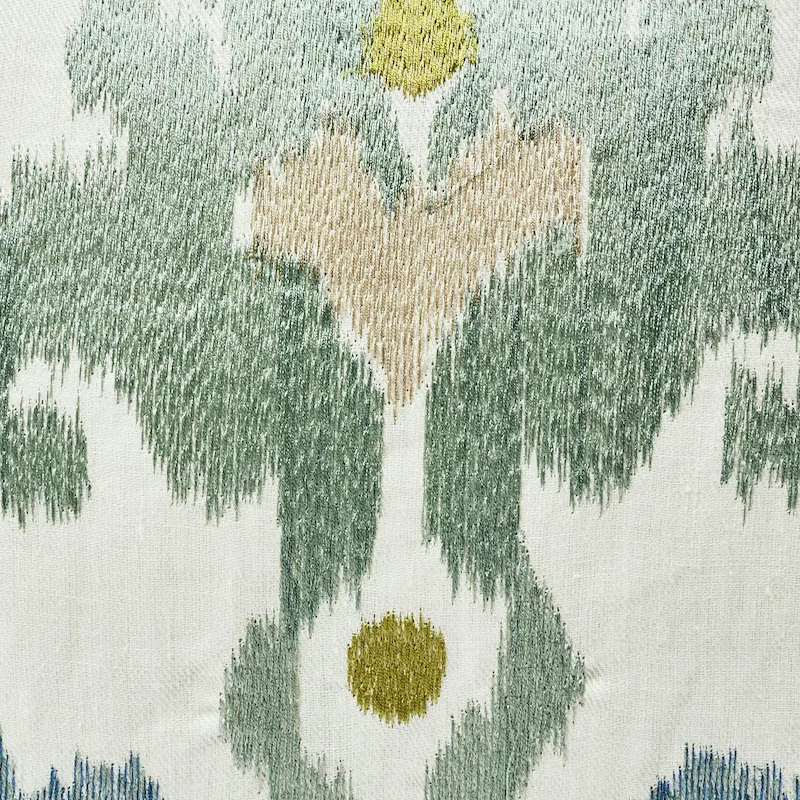 Raja Embroidery Pillow - Sky Schumacher Raja Embroidery Pillow in Sky