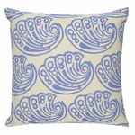 SO18275005 | Ramsgate Hand Block Pillow - French Blue Schumacher Ramsgate Hand Block Pillow in French Blue (SO18275005)