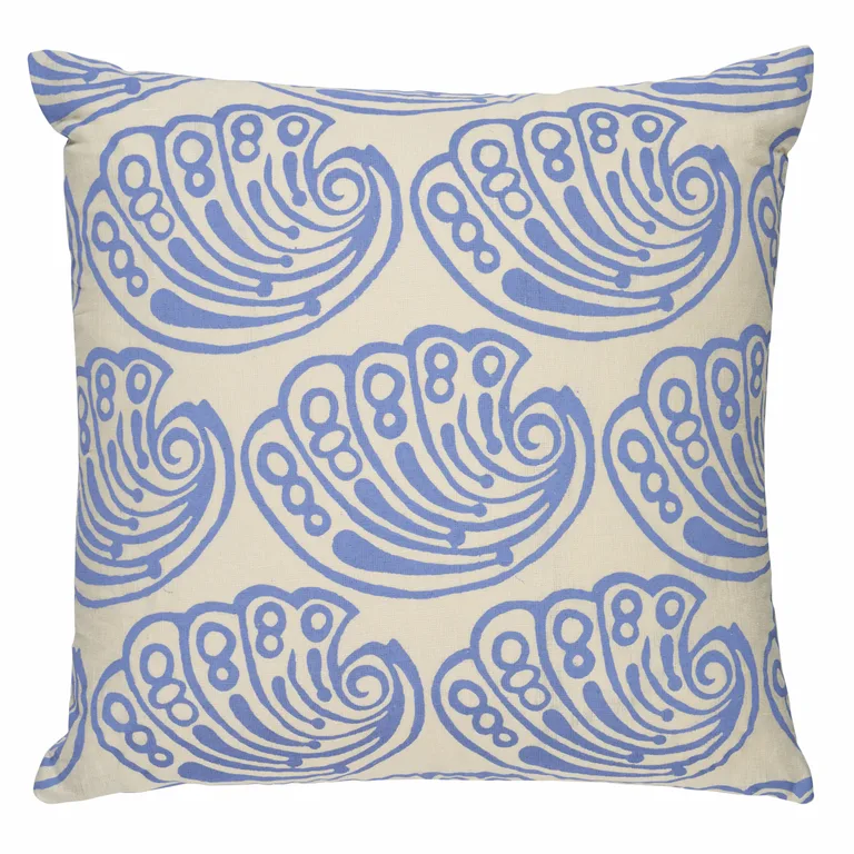 Schumacher Ramsgate Hand Block Pillow in French Blue (SO18275005)