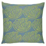 SO18275105 | Ramsgate Hand Block Pillow - Seaweed Schumacher Ramsgate Hand Block Pillow in Seaweed (SO18275105)