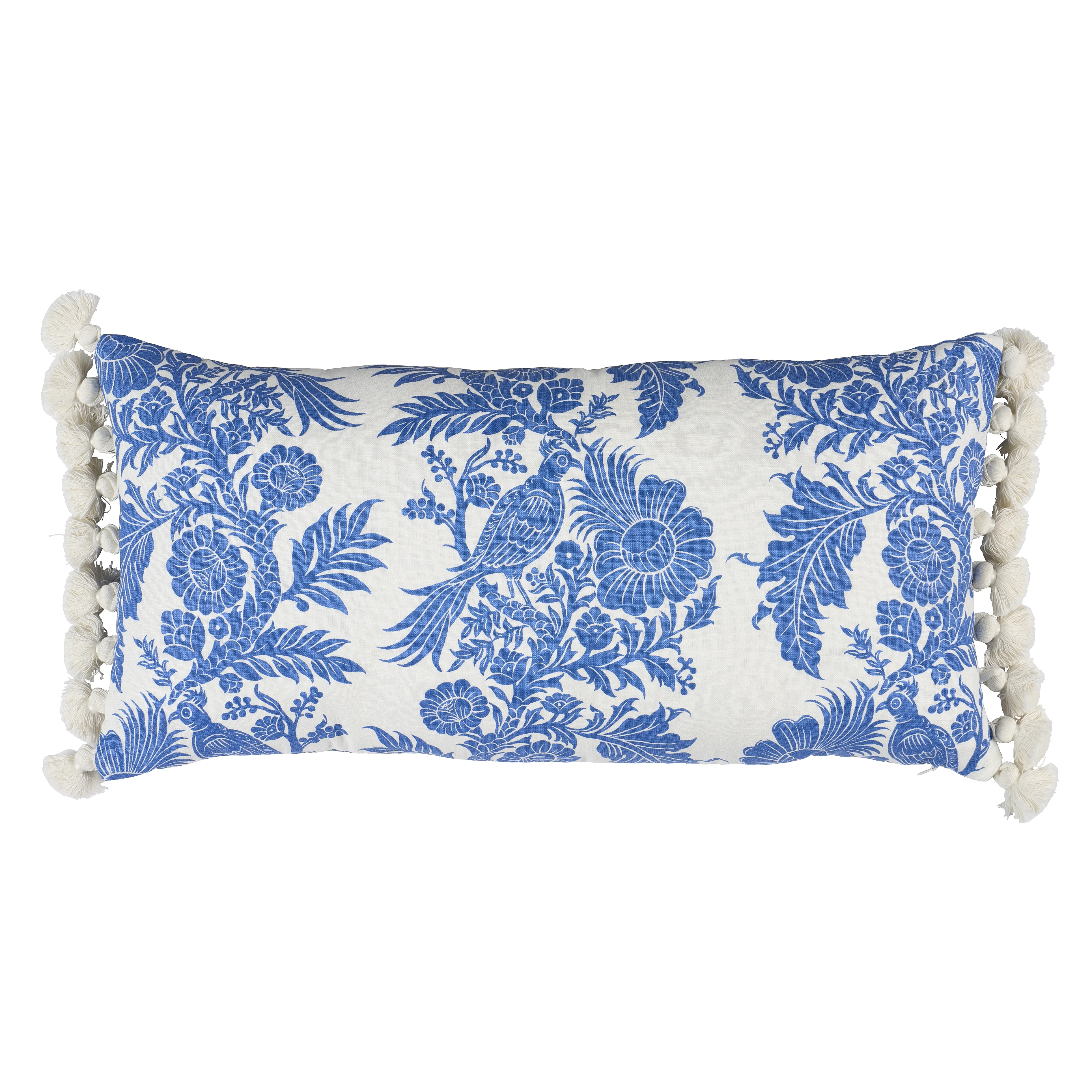Schumacher Raven Woods Pillow in Blue (SO18253118)