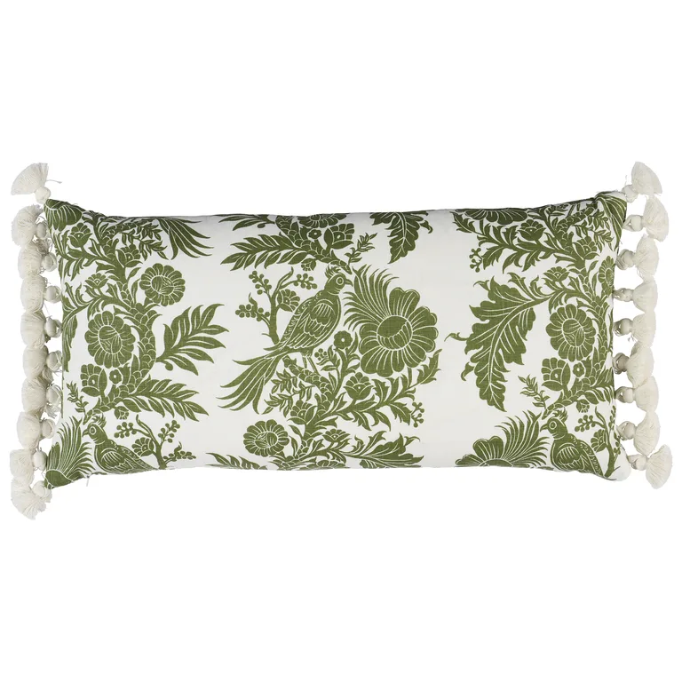 Schumacher Raven Woods Pillow in Green (SO18253018)