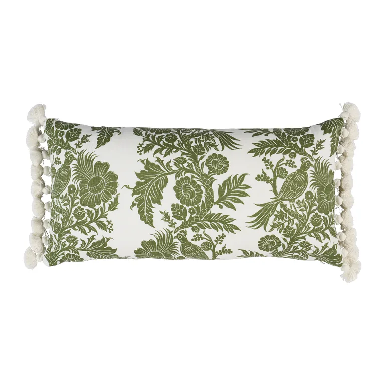 Schumacher Raven Woods Pillow in Green (SO18253018)