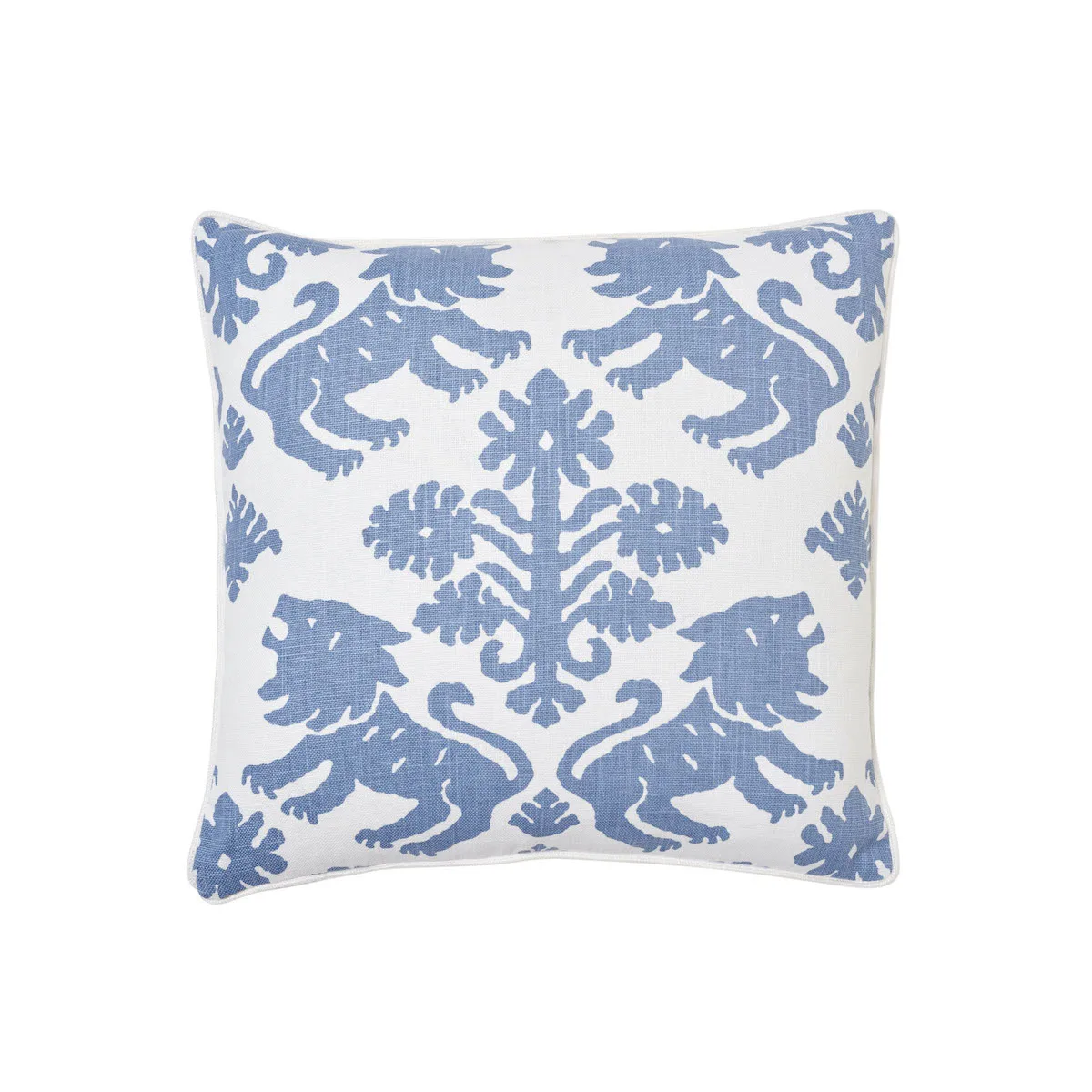 Schumacher Regalia Pillow in Blue & White (SO17730004)