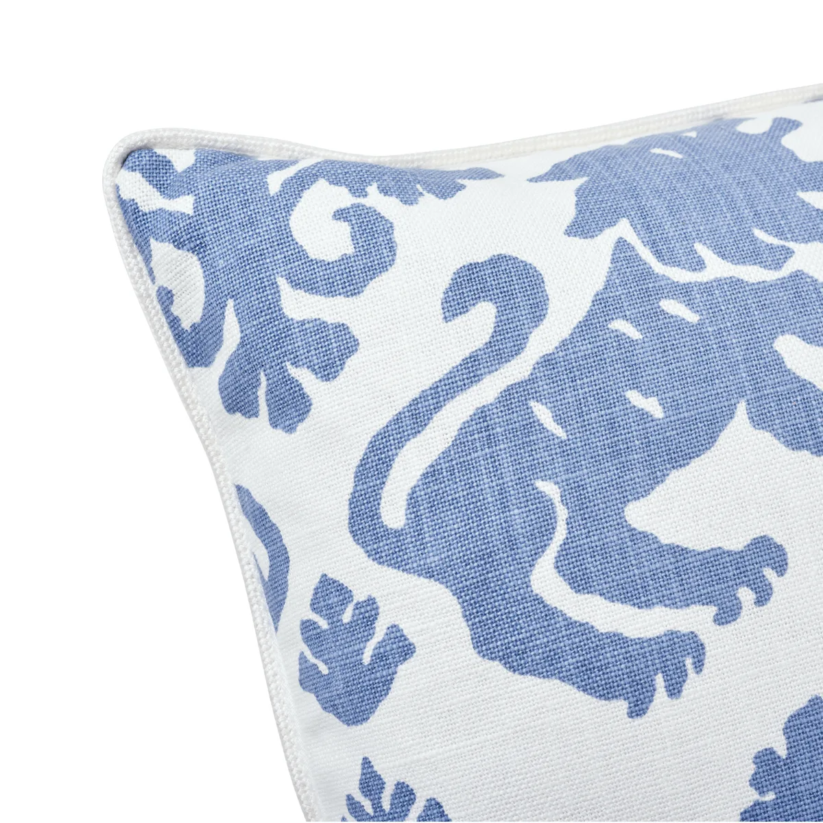 Schumacher Regalia Pillow in Blue & White (SO17730004)