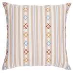 Schumacher Rhodes Stripe Pillow in Neutral