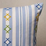 Rhodes Stripe Pillow - Sky Schumacher Rhodes Stripe Pillow in Sky