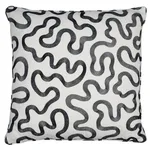 Riley Pillow - Black on Ivory Schumacher Riley Pillow in Black on Ivory