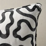 Riley Pillow - Black on Ivory Schumacher Riley Pillow in Black on Ivory