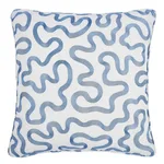Riley Pillow - Navy on Ivory Schumacher Riley Pillow in Navy on Ivory