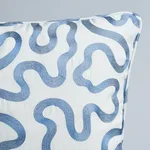 Riley Pillow - Navy on Ivory Schumacher Riley Pillow in Navy on Ivory