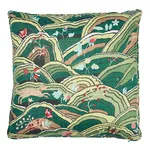 Schumacher Rolling Hills Pillow in Green