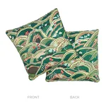Schumacher Rolling Hills Pillow in Green