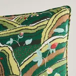 Schumacher Rolling Hills Pillow in Green