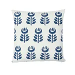 SO17940204 | Rosenborg Hand Print Pillow - Navy Blue Schumacher Rosenborg Hand Print Pillow in Navy Blue (SO17940204)