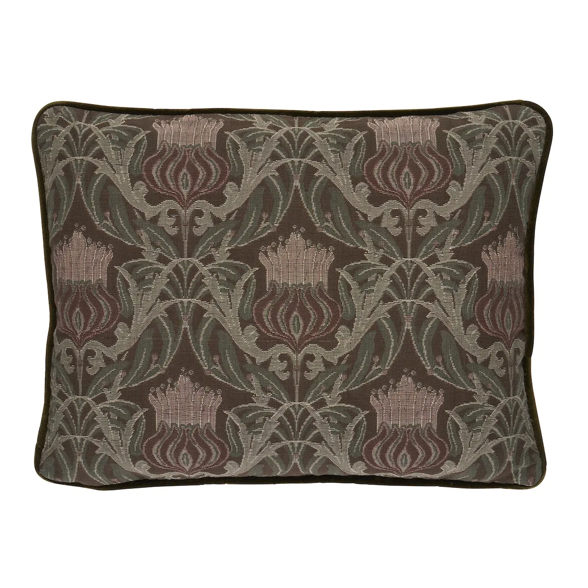 Schumacher Rowallan Trellis Pillow in Chocolate (SO8663012)