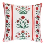 SO18067104 | Royal Poppy Stripe Pillow - Red Schumacher Royal Poppy Stripe Pillow in Red (SO18067104)