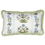 SO18067014 | Royal Poppy Stripe Pillow - Sky Schumacher Royal Poppy Stripe Pillow in Sky (SO18067014)