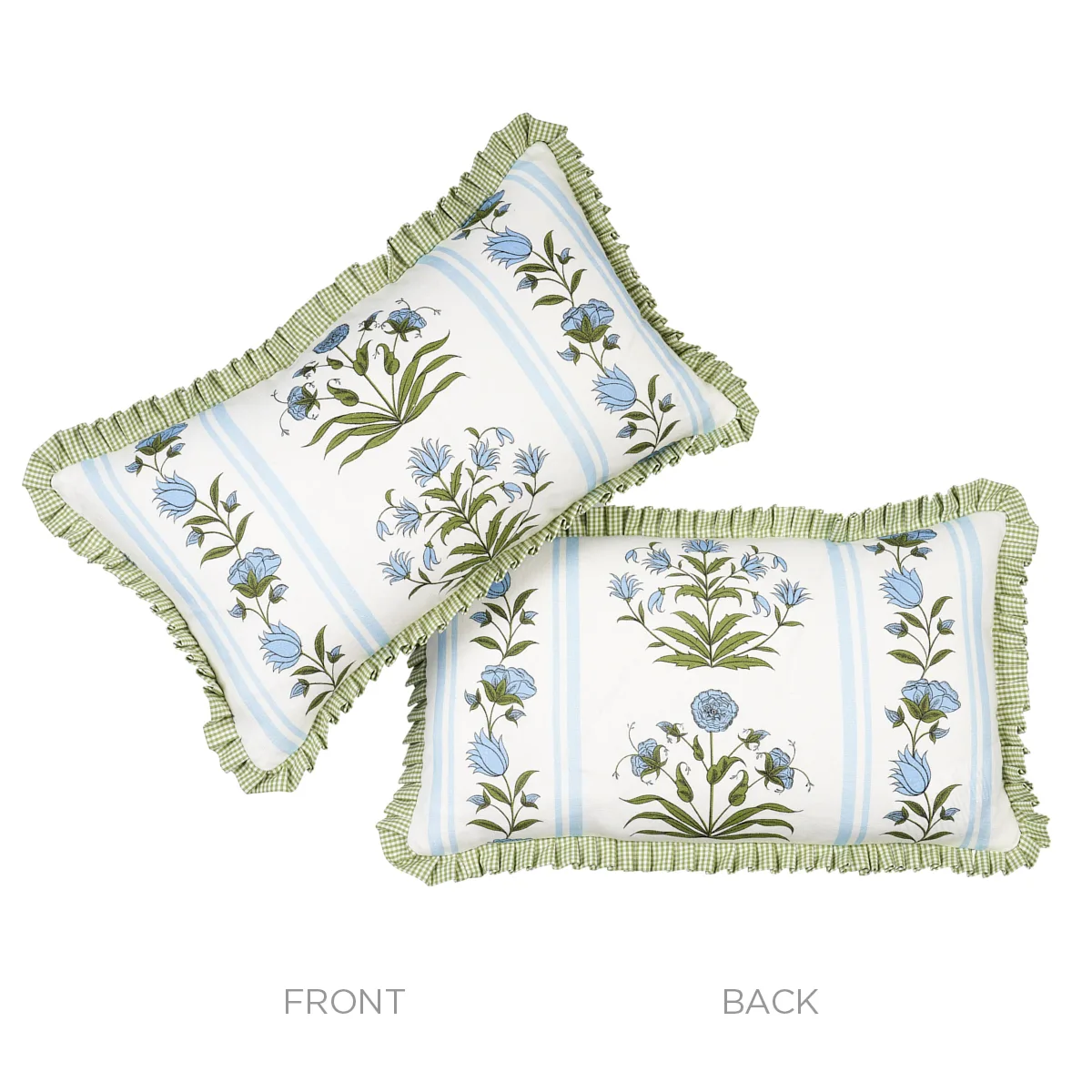 SO18067014 | Royal Poppy Stripe Pillow - Sky Schumacher Royal Poppy Stripe Pillow in Sky (SO18067014)