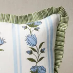 SO18067014 | Royal Poppy Stripe Pillow - Sky Schumacher Royal Poppy Stripe Pillow in Sky (SO18067014)