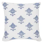 SO7416304 | Rubia Embroidery Pillow - Blue Schumacher Rubia Embroidery Pillow in Blue (SO7416304)
